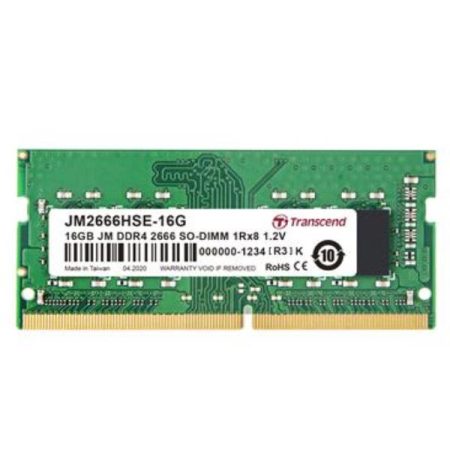 transcend-jm2666hse-16g-jetram-modulo-memoria-16-gb-ddr4-266 Transcend JM2666HSE-16G JetRam Modulo Memoria 16 GB DDR4 2666 MHz SO-DIMM 260 pin CL19 1.2V colore Nero