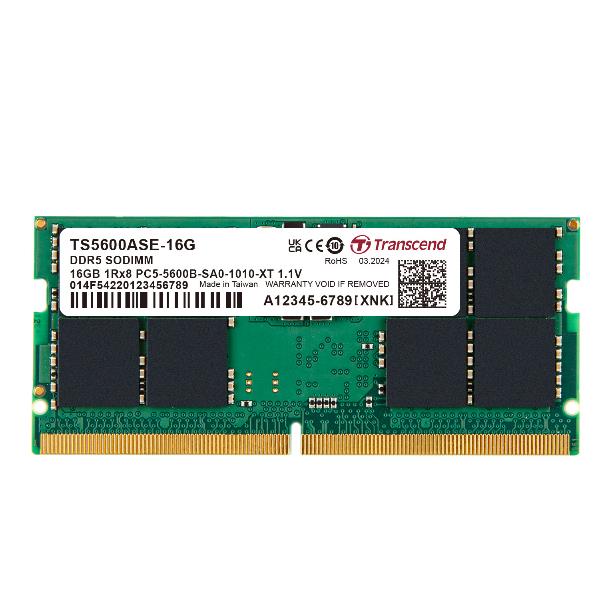 Transcend Memoria SO-DIMM DDR5 16 GB 5600 MHz TS5600ASE-16G
