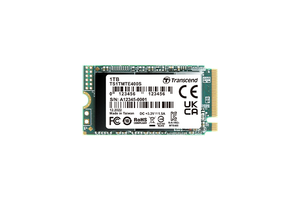 Transcend TS1TMTE400S PCIe SSD 400S SSD M.2 1 TB PCI Express NVMe 3D NAND colore Nero