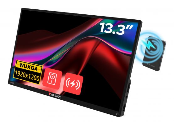 Verbatim 32087 Monitor Portatile 13.3 Pollici Touchscreen Nero Risoluzione 1920x1200
