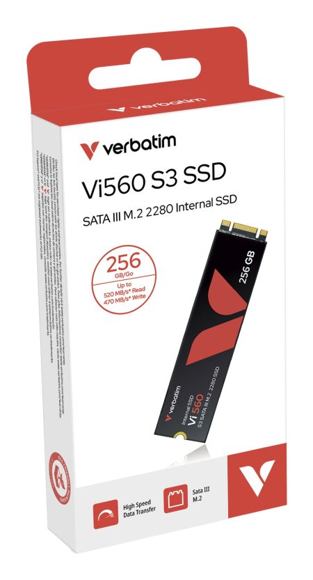 verbatim-49362-vi560-s3-ssd-interno-256-gb-m-2-sata-iii-3d-n Verbatim 49362 Vi560 S3 SSD Interno 256 GB M.2 SATA III 3D NAND colore Nero