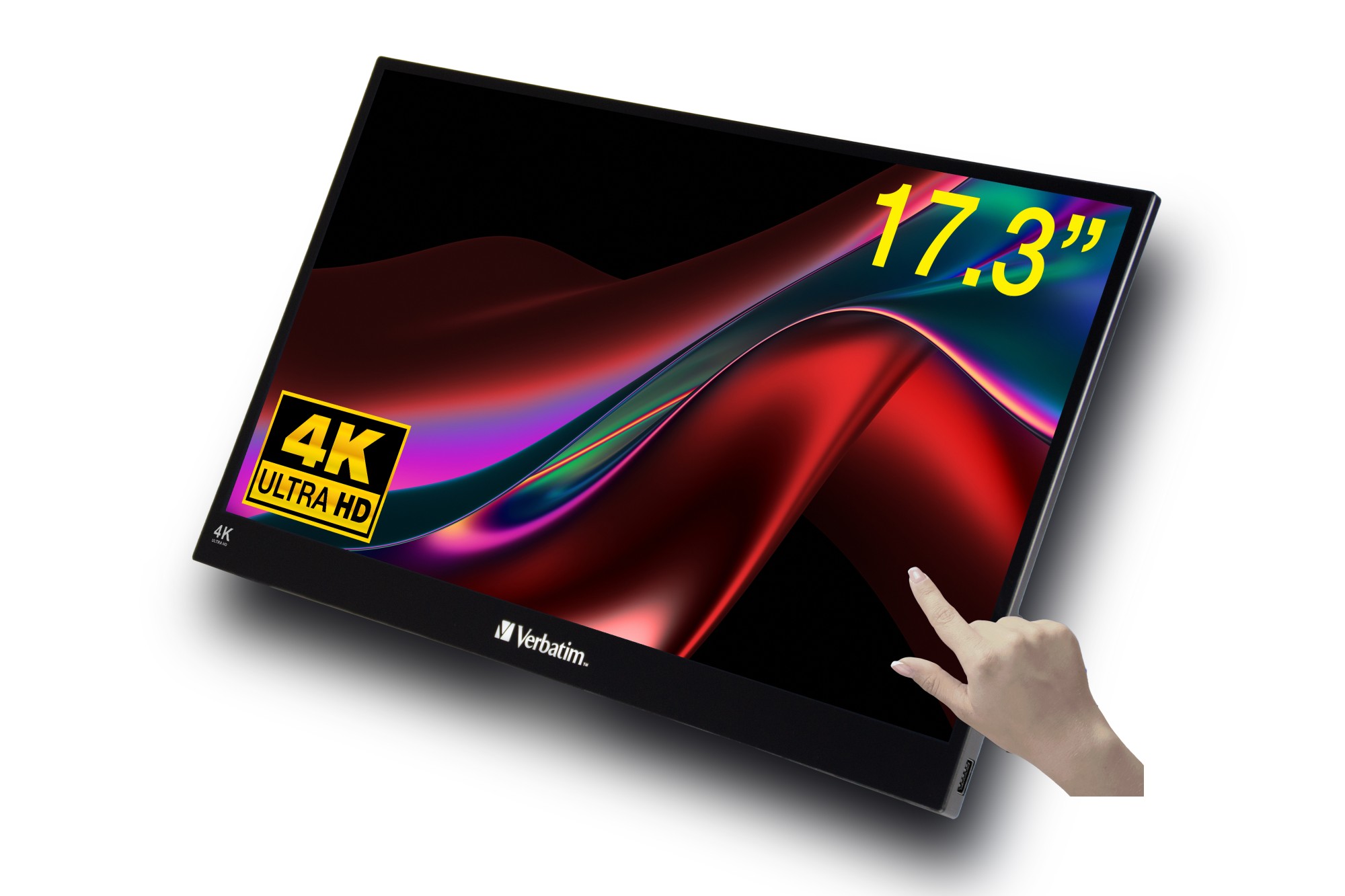 Verbatim Monitor PC 17.3'' 4K Ultra HD Touchscreen Nero