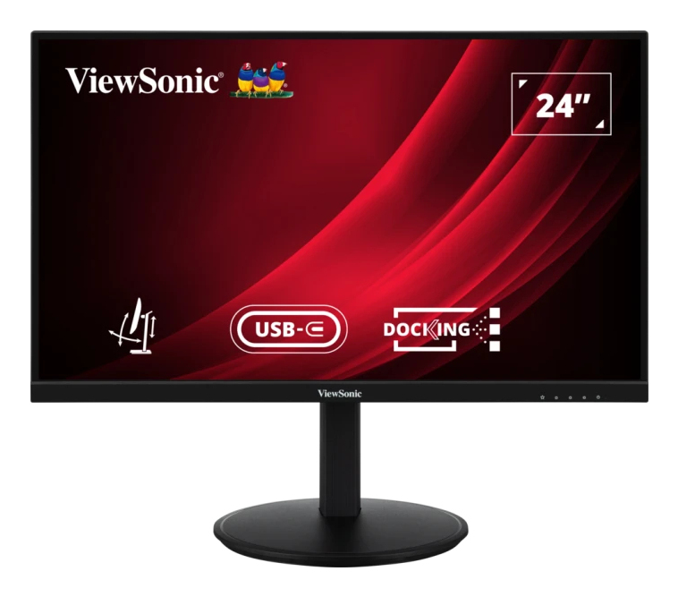 ViewSonic Monitor 24'' IPS Full HD VG2409U-2 Hub USB-C Regolabile Nero