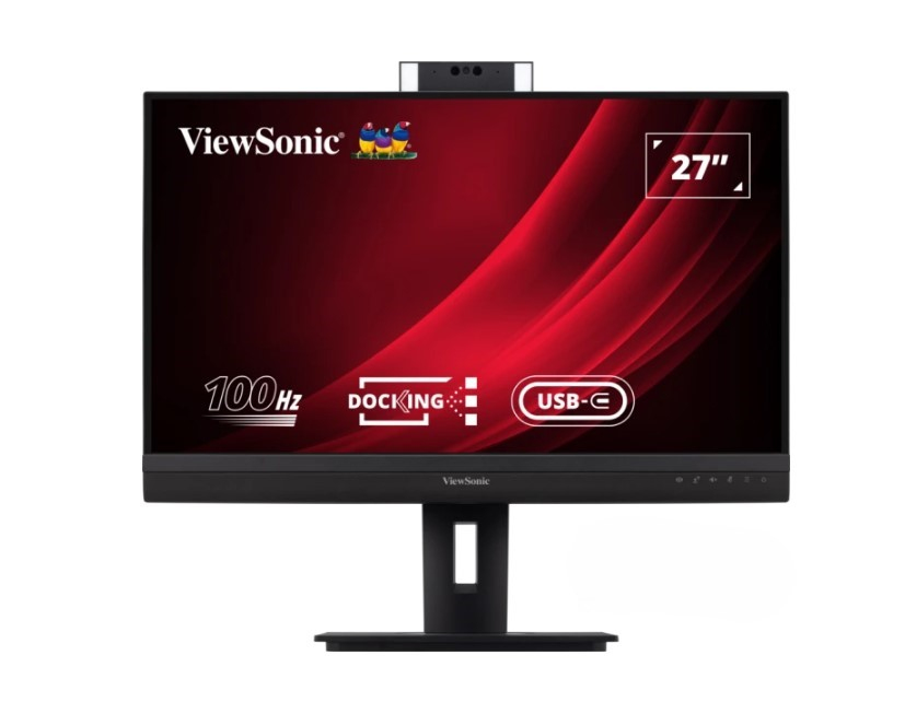 ViewSonic VG2757V-2K Monitor PC 27'' QHD IPS Webcam Regolabile in Altezza Nero