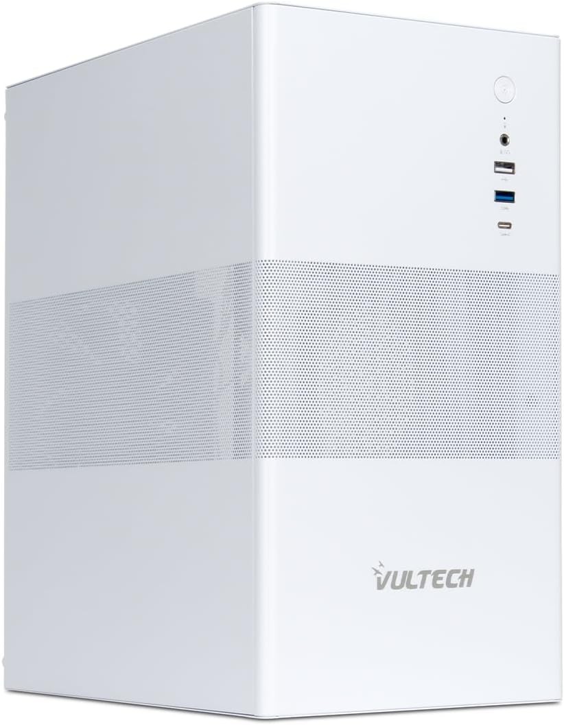 Vultech Case Micro-Atx VCO-M1759-B CON 1X Type-C 1X USB 3.0 + 1X USB 2.0 Bianco