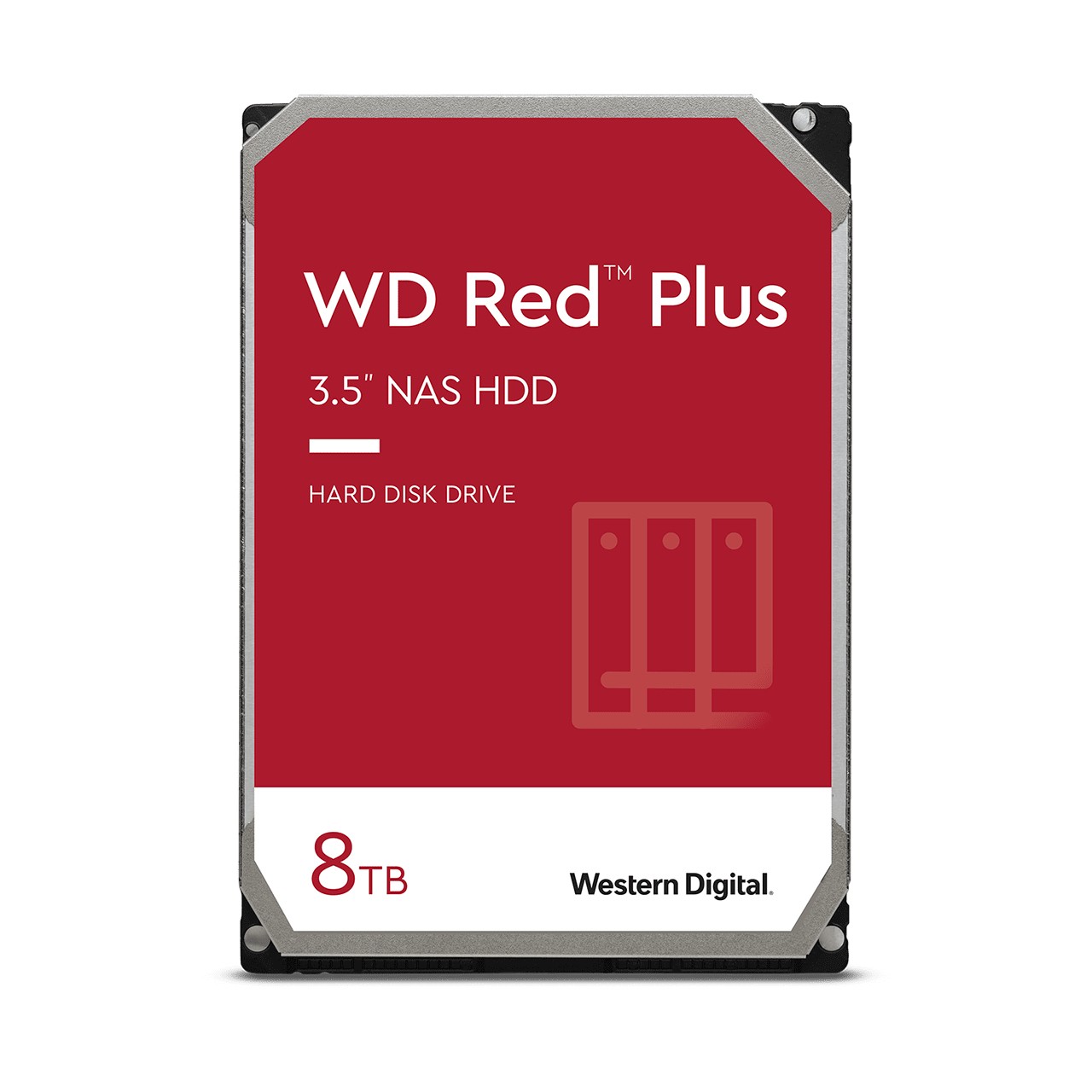 WD WD80EFPX Red Plus Hard Disk Interno 3.5'' 8TB NAS SATA III 5640 rpm 256MB Cache