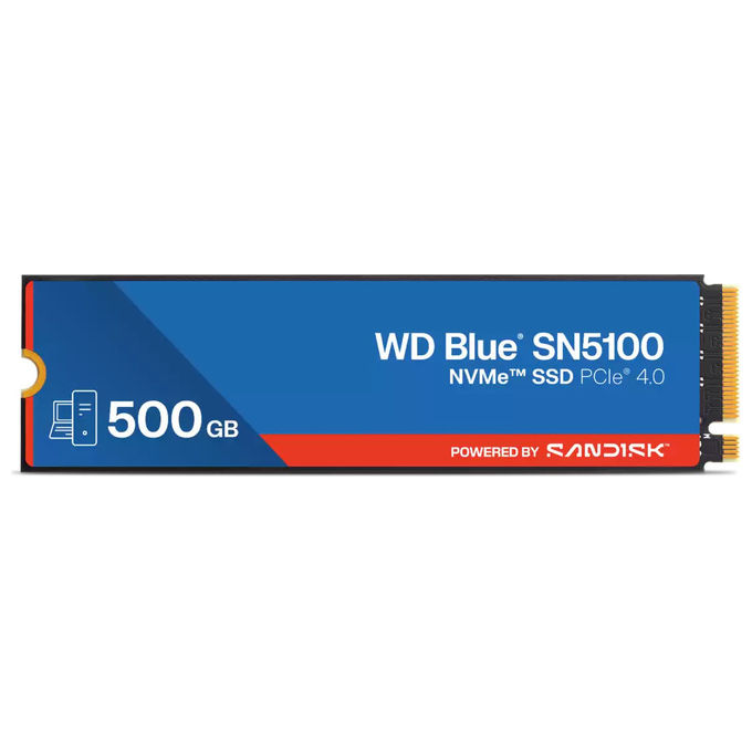 Western Digital WD Blue SN5100 WDS500G5B0E-00CPE0 SSD 500 GB M.2 PCIe 4.0 NVMe QLC 3D NAND