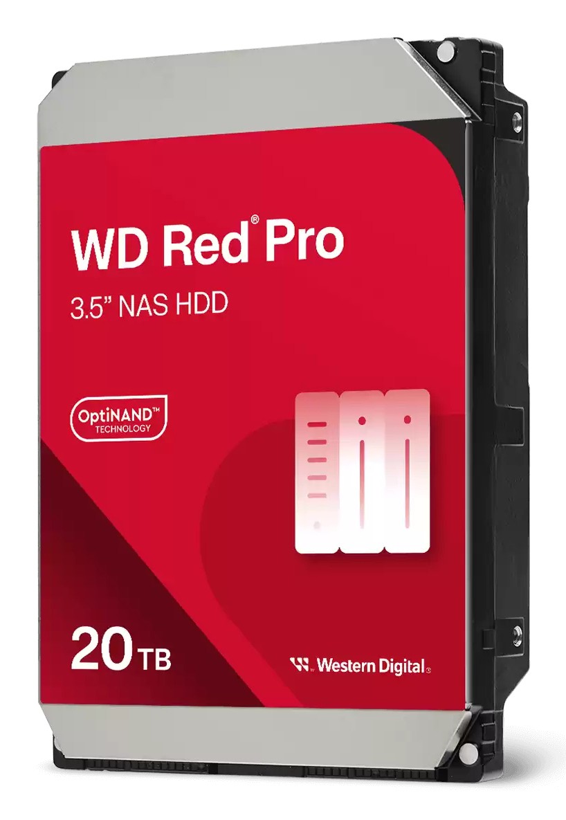 Western Digital WD202KFGX Red Pro Hard Disk Interno NAS 3.5'' 20 TB SATA III 7200 rpm 512 MB Cache CMR