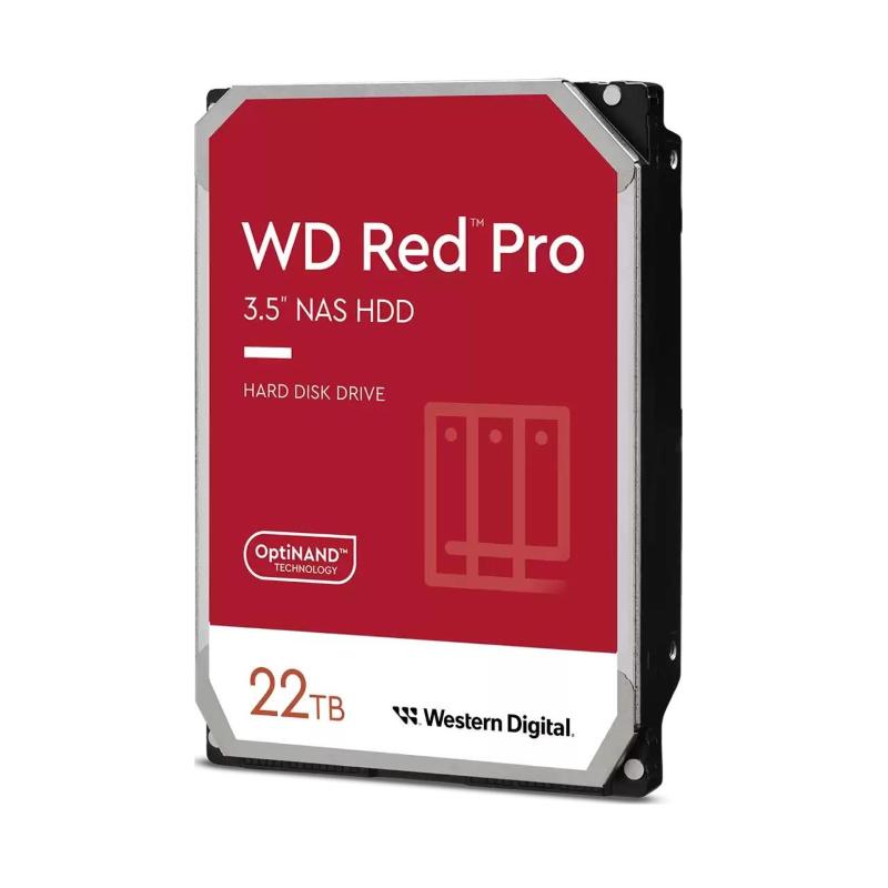 Western Digital WD221KFGX-SPB9KN0 WD Red Pro Hard Disk Interno 22 TB 3.5'' 7200 rpm SATA 6 Gb-s CMR 512MB Cache colore Nero