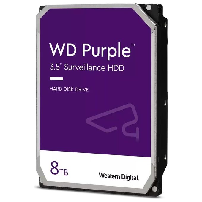 Western Digital WD85PURZ Purple Disco Rigido Interno 8 TB SATA III 5400 rpm Cache 256 MB colore Nero